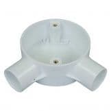 20mm pvc angle  box white