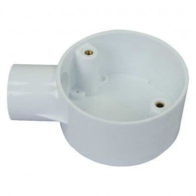 20mm pvc terminal box white