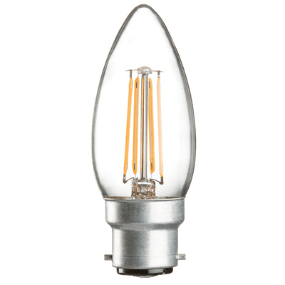 230V 4W LED 35mm Candle BC CLEAR
