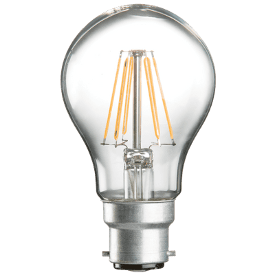 230V 6W LED 60mm GLS BC CLEAR