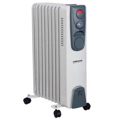 2kW Oil Filled Radiator 1/2kW with Thermostat