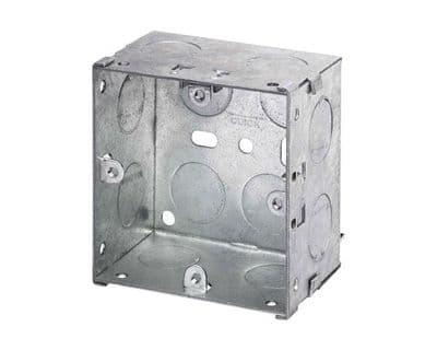 35mm 1 gang flush metal box