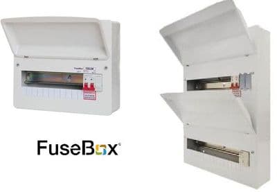 4- 30 way Fusebox metal consumer unit with Mainswitch