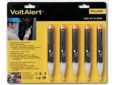 5 X Fluke 1AC II  Volt Alert 5-pack VOLT STICK PEN TESTER 5 PACK