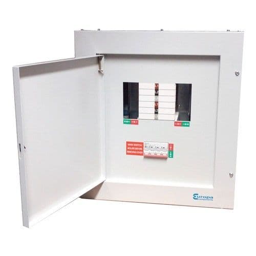 8 way TPN distribution board + 125 AMP Mainswitch