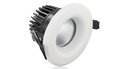 Fire Rated Downlight 6W (35W) 3000K 410lm 36 deg beam angle 70mm cut-out Dimmable