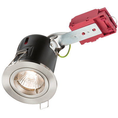 FIRE RATED DOWNLIGHT GU10 FIXED BRUSHED NICKEL