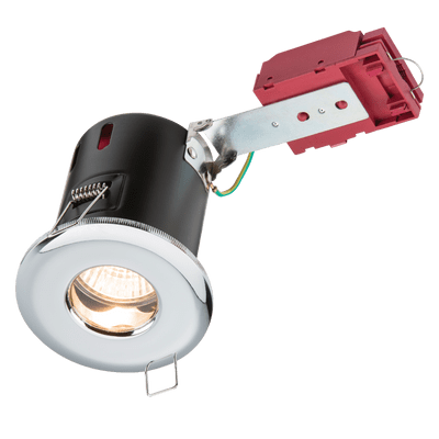 FIRE RATED  DOWNLIGHT GU10 IP65 SHOWER POLISHED CHROME