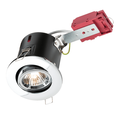 FIRE RATED DOWNLIGHT GU10 TILT POLISHED CHROME