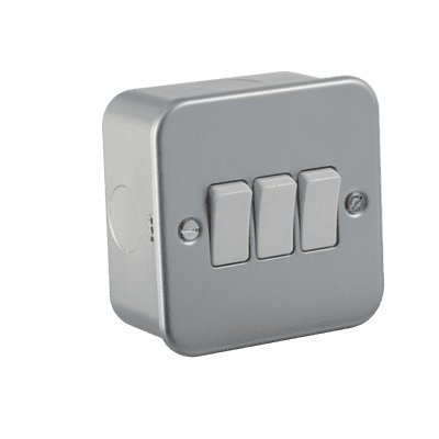 METALCLAD 10A 3G 2 way switch