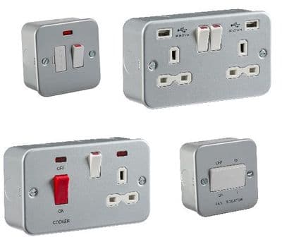 metalclad wiring accessories socket switch dimmer spur cooker unit
