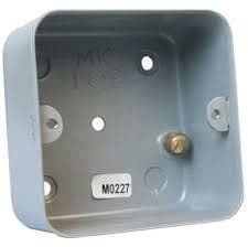 MK 891	1 Gang and 2 Gang Grid Flush Metal Box