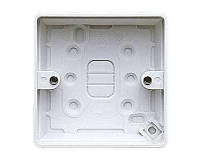 MK K2140	1 Gang 30mm Surface Box - White