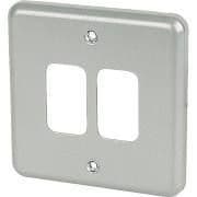 MK K3492	2 Gang Alum Surface Grid Plate