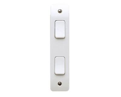 MK K4842	2 Gang 2 Way Architrave Switch 10 Amp