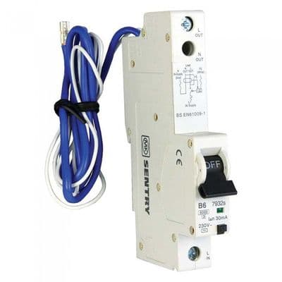 MK single pole RCBOs