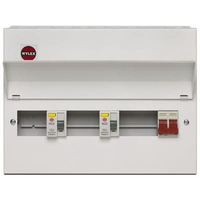 New Amendment 3 all Metal Consumer Unit Wylex 15 Way High Integrity Dual RCD
