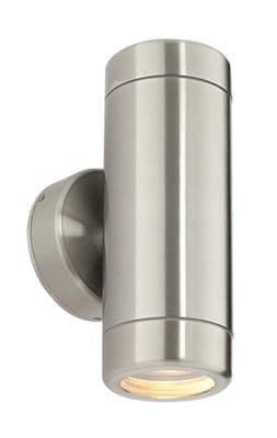 ODYSSEY Twin 35W IP65 Dimmable Stainless Steel Outdoor Wall Light Saxby ST5008S
