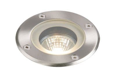 Pillar IP65 50W Recessed Steel Dimmable Halogen Outdoor Uplight Saxby GH98042V
