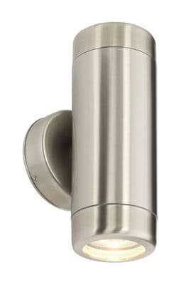 Saxby 14015 ATLANTIS Twin Marine Grade Stainless Steel IP65 35W Wall Light