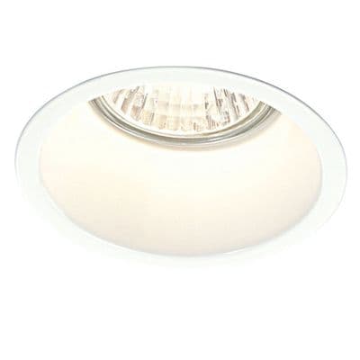 Saxby 48869 PEAKE 50W Recessed Dimmable Steel Gloss White Anti-Glare Downlight