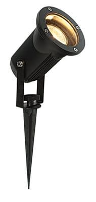 Saxby POLGU10 Mains Spike Outdoor Light Cast Aluminium Dimmable 90º Tilt IP54