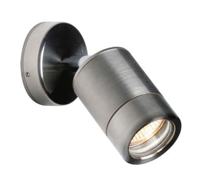 Saxby ST5010S ODYSSEY 35W IP65 Dimmable Stainless Steel Outdoor Spot Wall Light