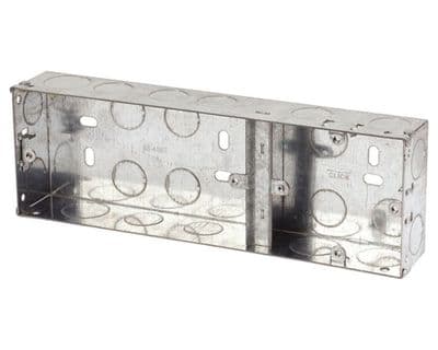 triple combined box ( 1x single 1 x double ) flush 35mm