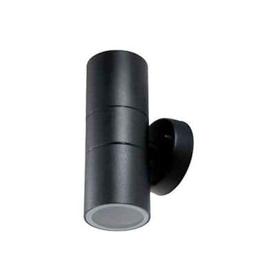 Twin Up / Down Wall Light Outdoor 50W IP44 Black ELD WALL2-BK