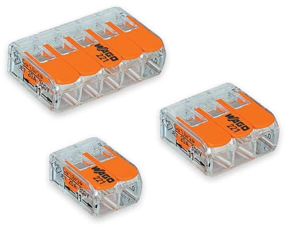 WAGO Lever connectors 2,3 and 5 way