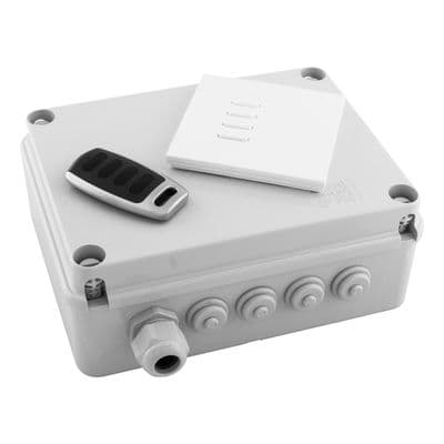 Wisebox 4 channel remote outdoor switching box WITH SWITCH AND KEYFOB