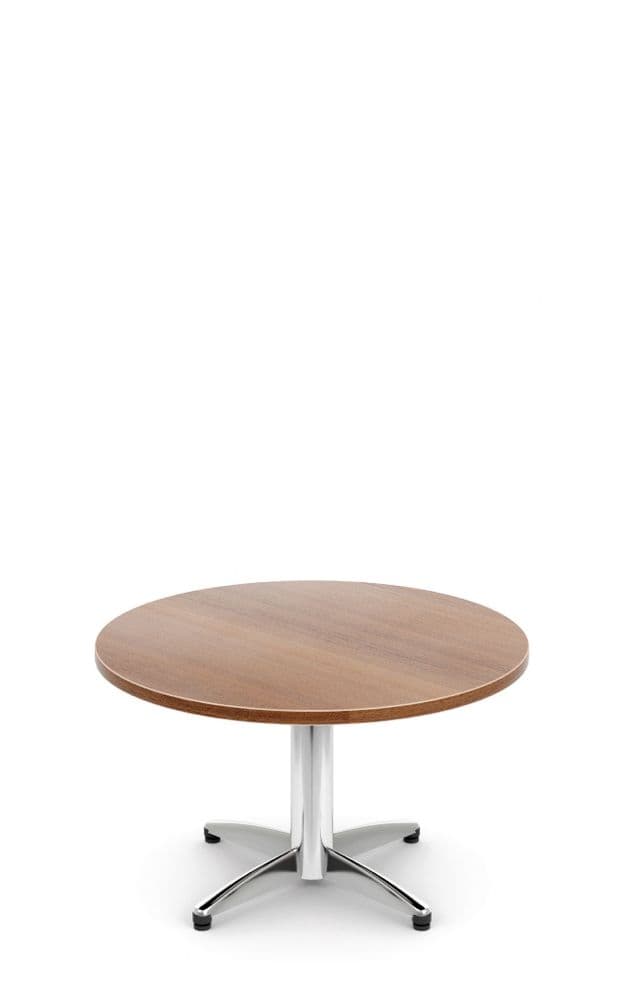 Pledge Unify Round Coffee Table With Four Star Base And Wooden Top 800mm