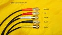 COAX EXTENSION CABLE OF 5  MTS WITH RG 58 MX & GOLD TIP PL259 PREMIUM