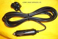 TAXI ROOF LIGHT CABLE with plug & 3 mts  of cable fitted  UK dc fused power plug