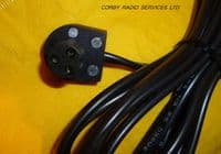 TAXI ROOF LIGHT CABLE with plug & 3 mts  of cable fitted  UK dc fused power plug