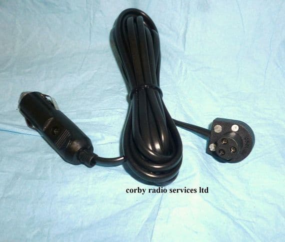 TAXI ROOF LIGHT CABLE with plug & 3 mts  of cable fitted  UK dc fused power plug