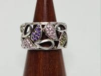 Adele Petal Cut Out Silver Ring