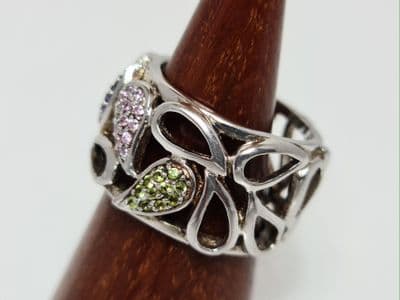 Adele Petal Cut Out Silver Ring