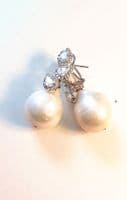 Ash Pearl Ssilver Earrings