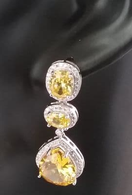 Aysa Citrine Drop Earrings