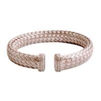 Becca Weave Silver Bangle