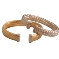 Becca Weave Silver Bangle