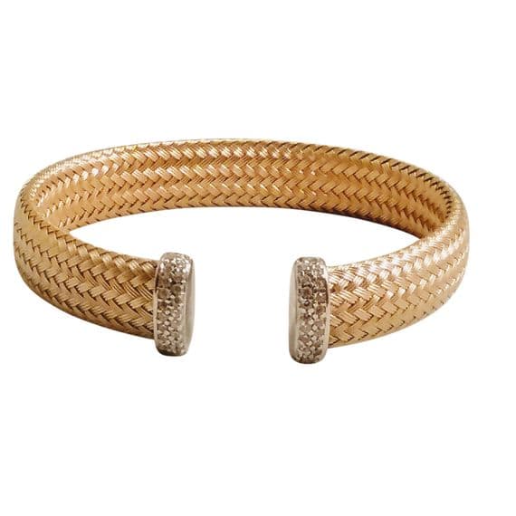Becca Weave Silver Bangle
