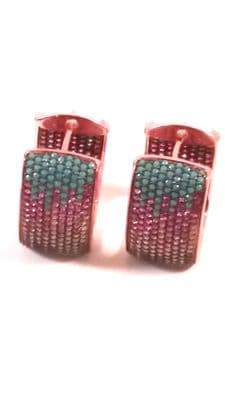 Belle Square Huggie Earrings