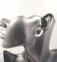 Blue Square Earrings