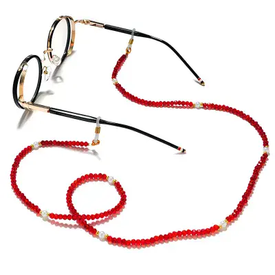 Crystal Beaded Glasses Chain