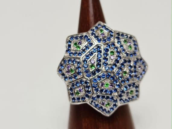 Dee Silver  Stone Cocktail Ring