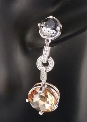 Ella  Silver Stone Earrings