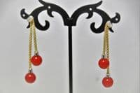 Ellis Drop Ball Earrings