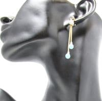 Ellis Drop Ball Earrings